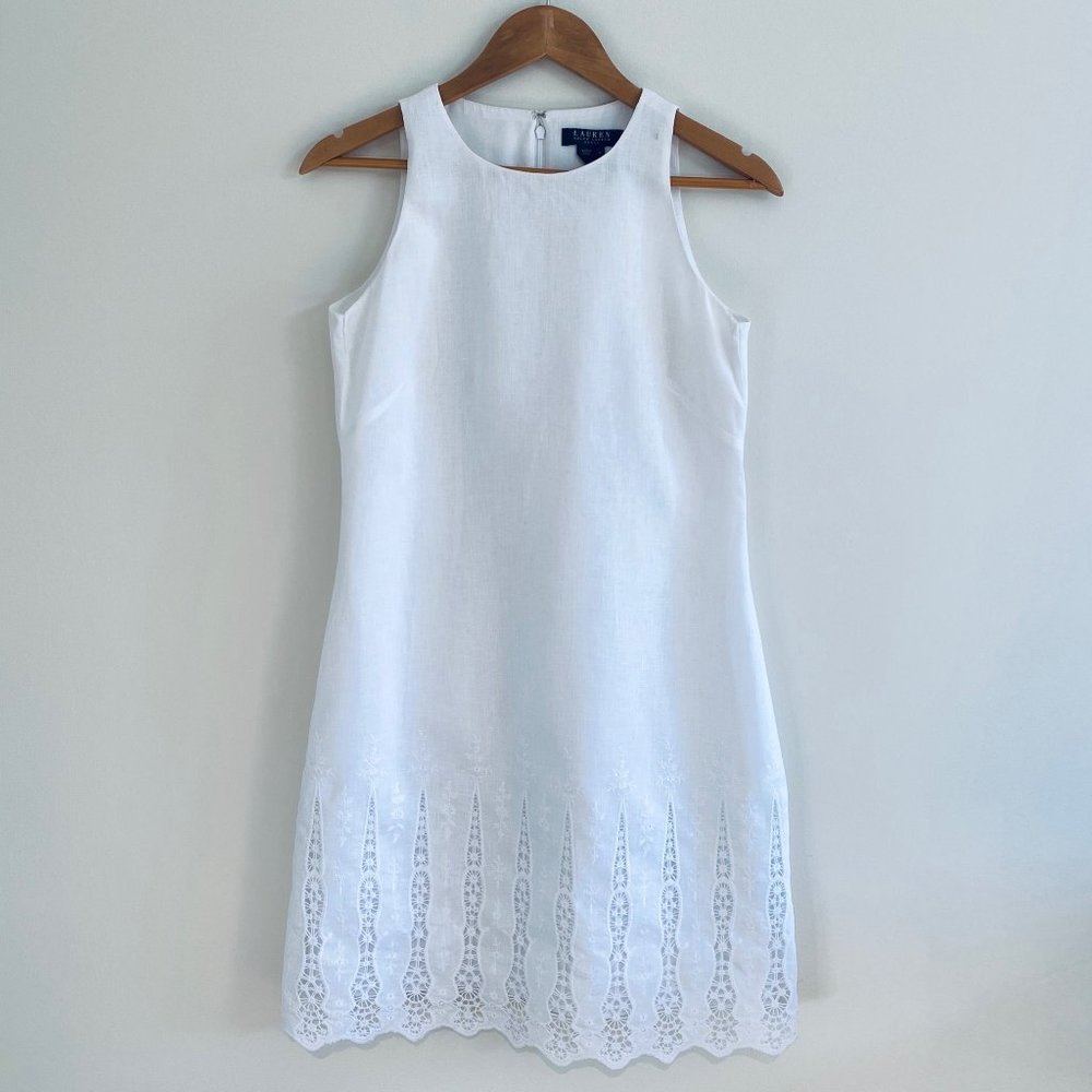 Ralph Lauren White Linen Dress